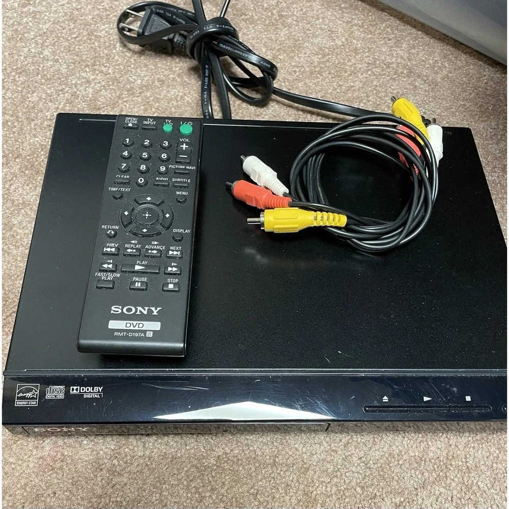 Sony DVP-SR210P DVD Player Progressive Scan & Multi-Format Media Playback Remote